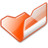 Folder orange open Icon